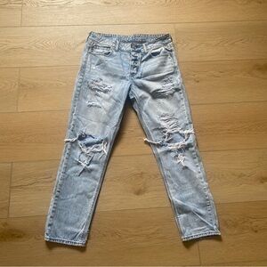 American Eagle Regular Fit Distressed Denim Jeans